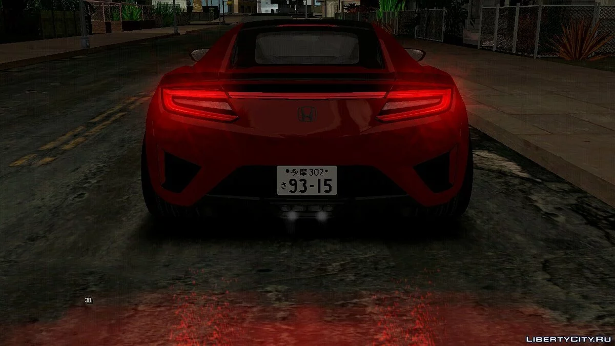 Honda NSX NC1 2017 / GTA San Andreas (iOS, Android)