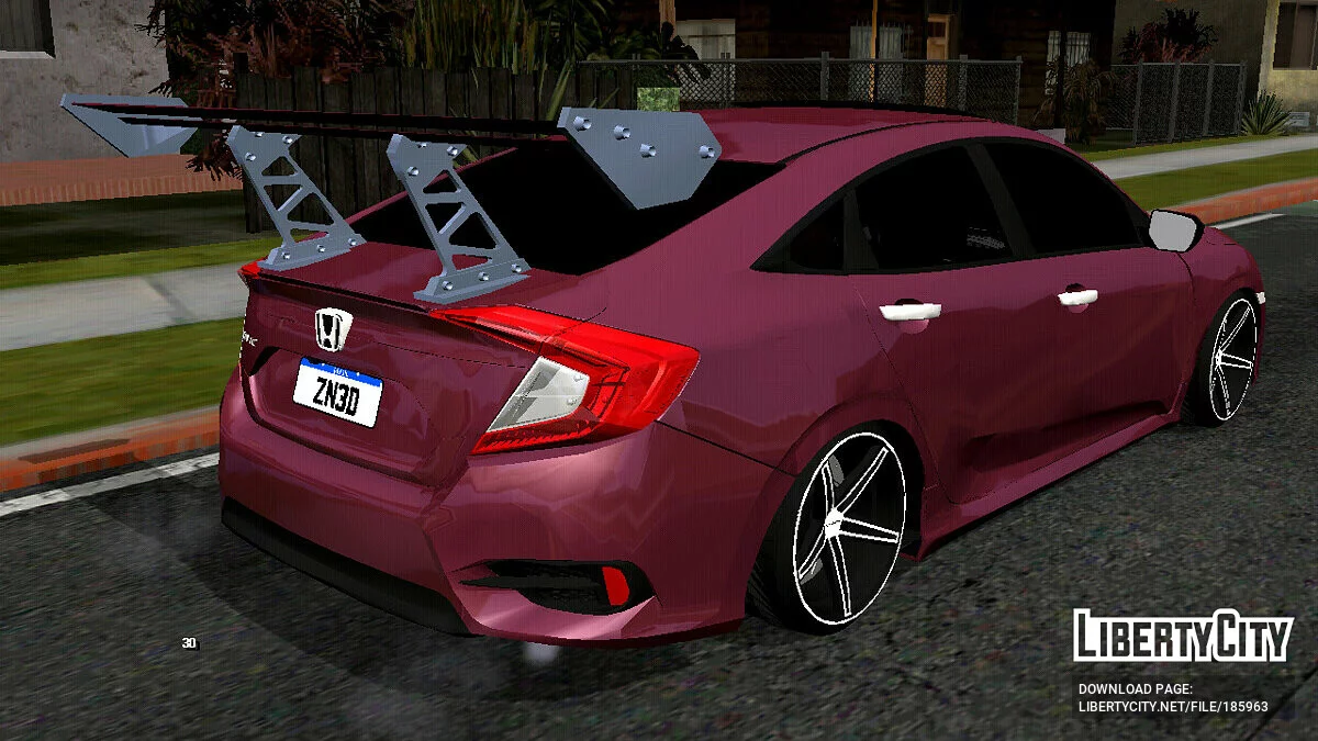 Honda Civic 2019 Dead Dropped (только DFF) / GTA San Andreas (iOS, Android)
