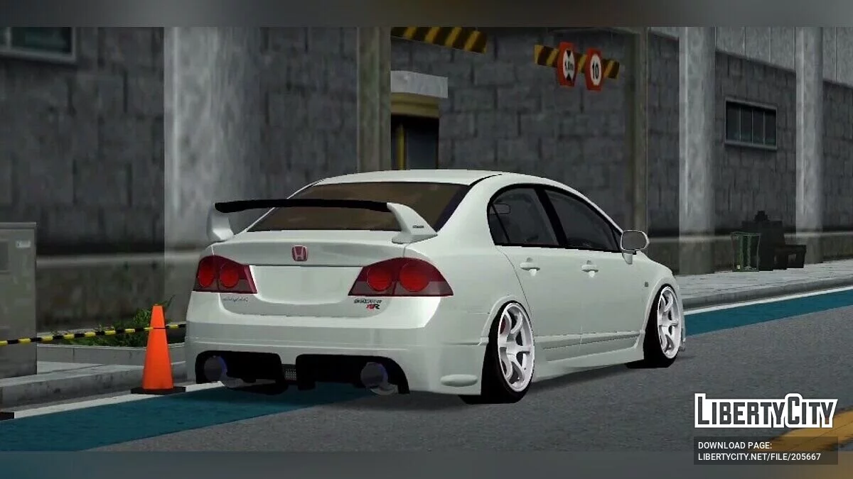 Honda Civic FD2 Mugen-RR / GTA San Andreas (iOS, Android)