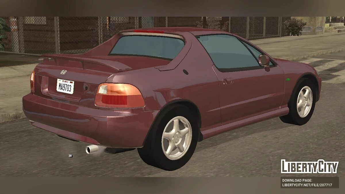 Honda CRX delSol '93 (только DFF) / GTA San Andreas (iOS, Android)