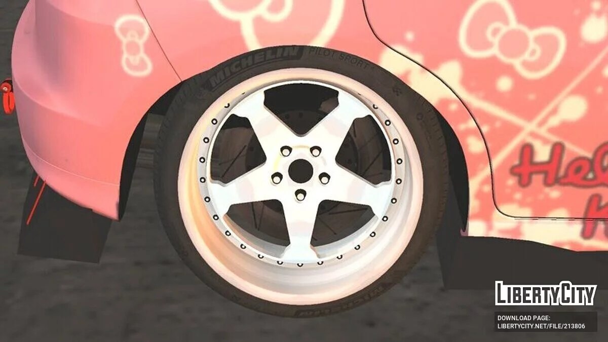 Honda Jazz Fit Hello Kitty / GTA San Andreas (iOS, Android)