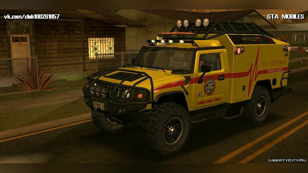 Hummer H2 Ambluance из Трансформеров / GTA San Andreas (iOS, Android)