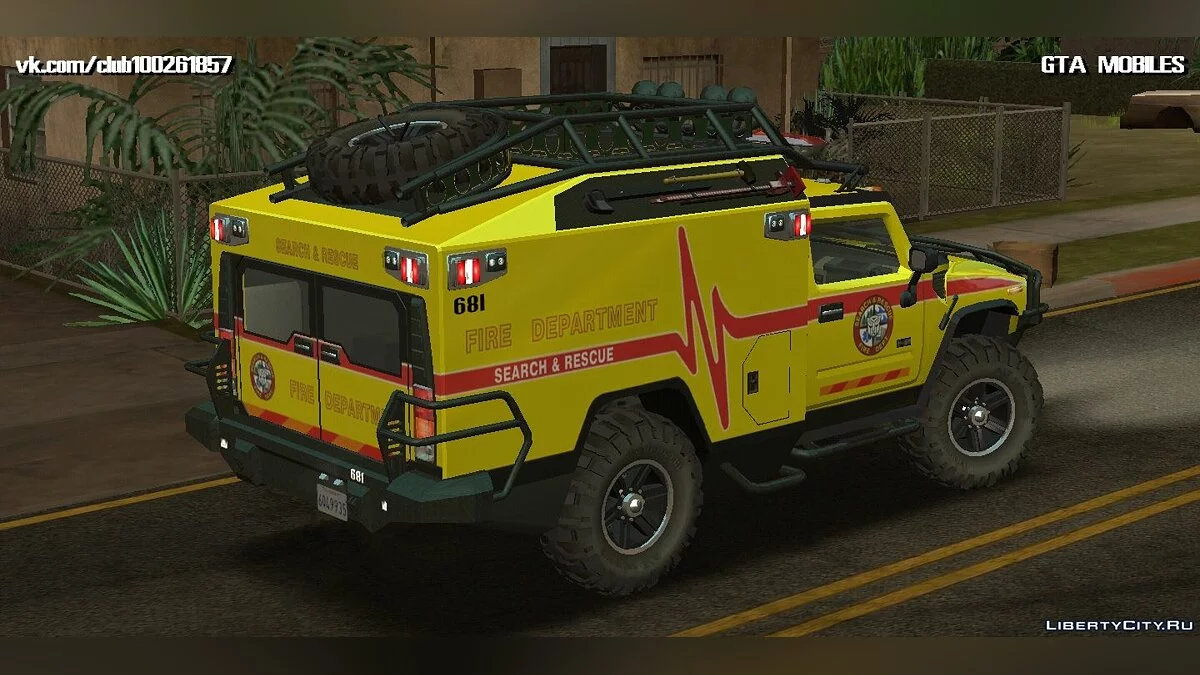 Hummer H2 Ambluance из Трансформеров / GTA San Andreas (iOS, Android)