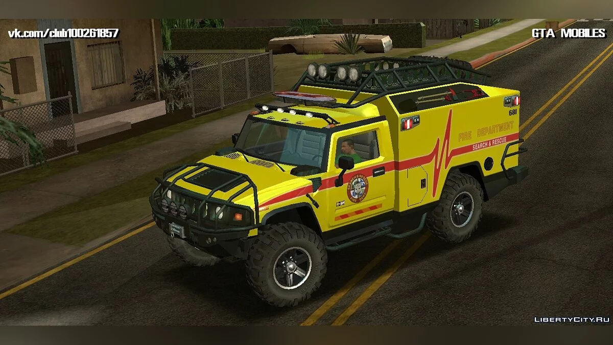 Hummer H2 Ambluance из Трансформеров / GTA San Andreas (iOS, Android)