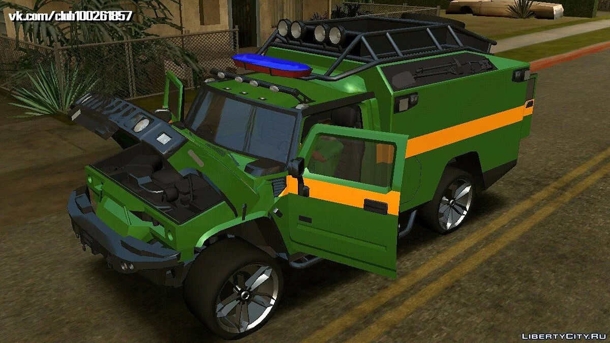 Hummer H2 - Скорая помощь (только DFF) / GTA San Andreas (iOS, Android)