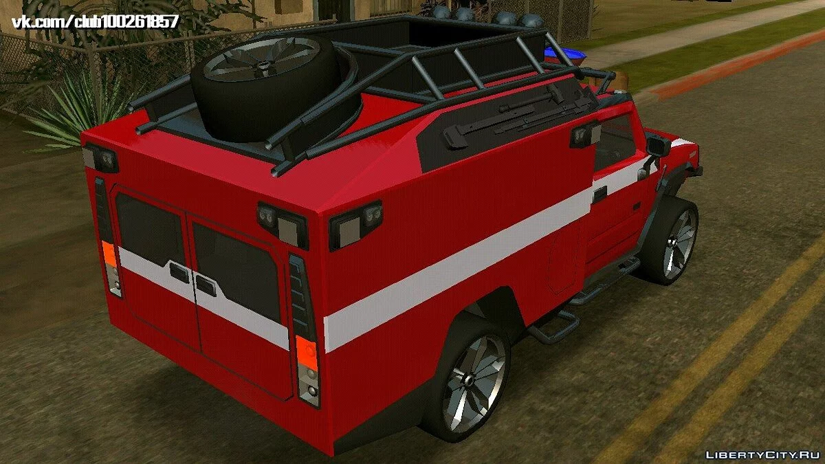 Hummer H2 - Скорая помощь (только DFF) / GTA San Andreas (iOS, Android)