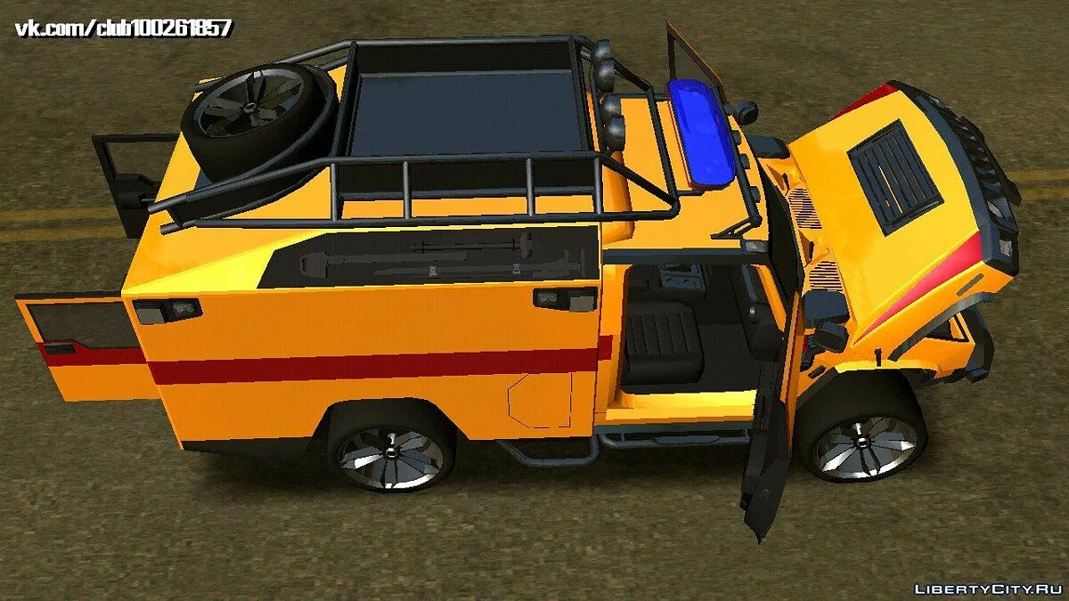Hummer H2 - Скорая помощь (только DFF) / GTA San Andreas (iOS, Android)