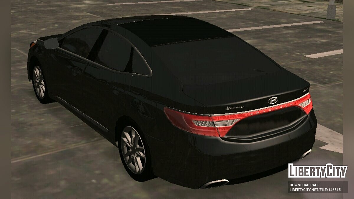 Скачать Hyundai Grandeur 2015 (только DFF) для GTA San Andreas (iOS, Android )