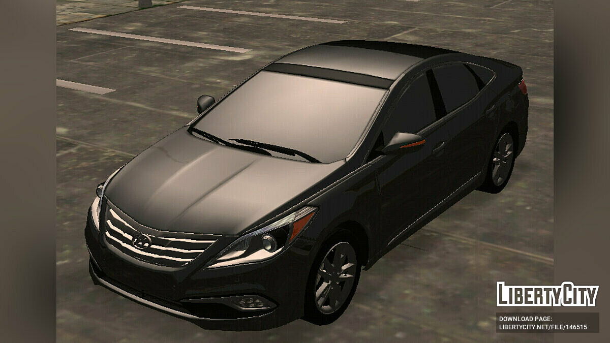 Скачать Hyundai Grandeur 2015 (только DFF) для GTA San Andreas (iOS,  Android)