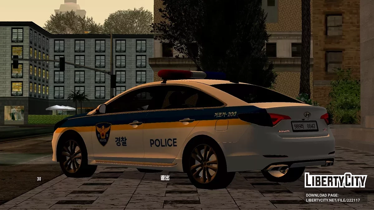 2012 Hyundai Sonata Korean Police / GTA San Andreas (iOS, Android)