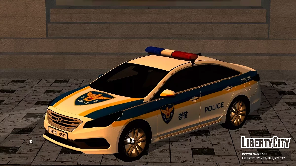 2015 Hyundai Sonata Korean Police / GTA San Andreas (iOS, Android)