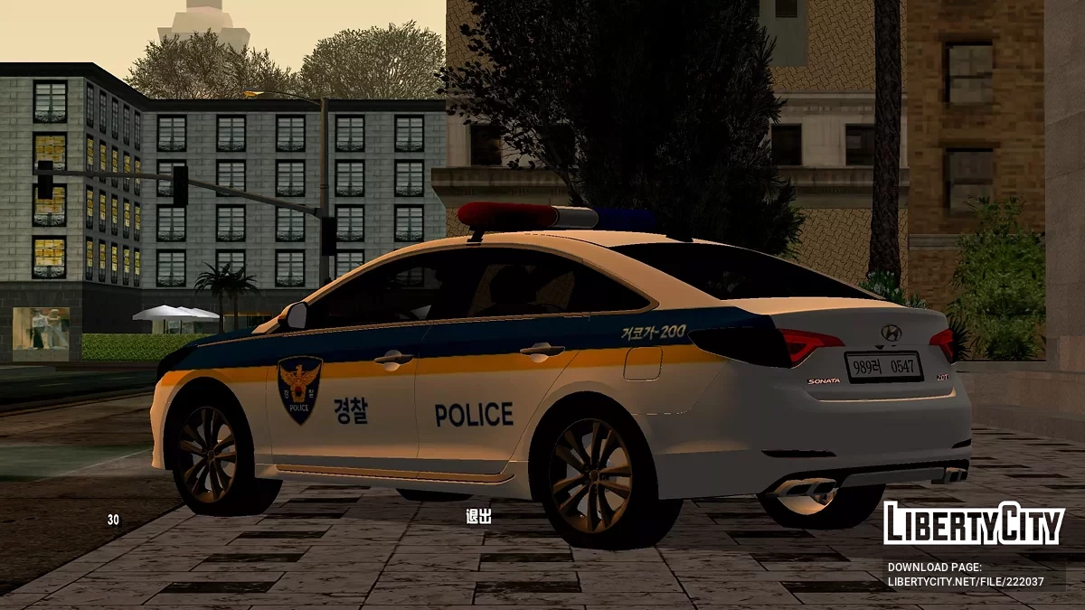 2015 Hyundai Sonata Korean Police / GTA San Andreas (iOS, Android)