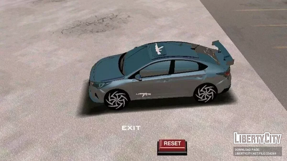 2022 Hyundai Verna Modified (Devil) / GTA San Andreas (iOS, Android)