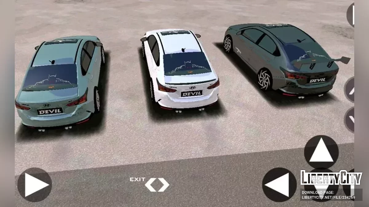 2022 Hyundai Verna Modified (Devil) / GTA San Andreas (iOS, Android)