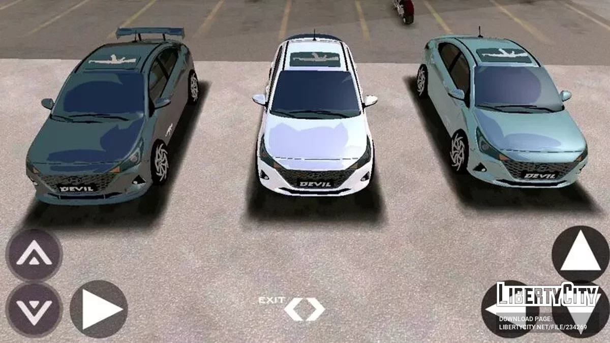 2022 Hyundai Verna Modified (Devil) / GTA San Andreas (iOS, Android)