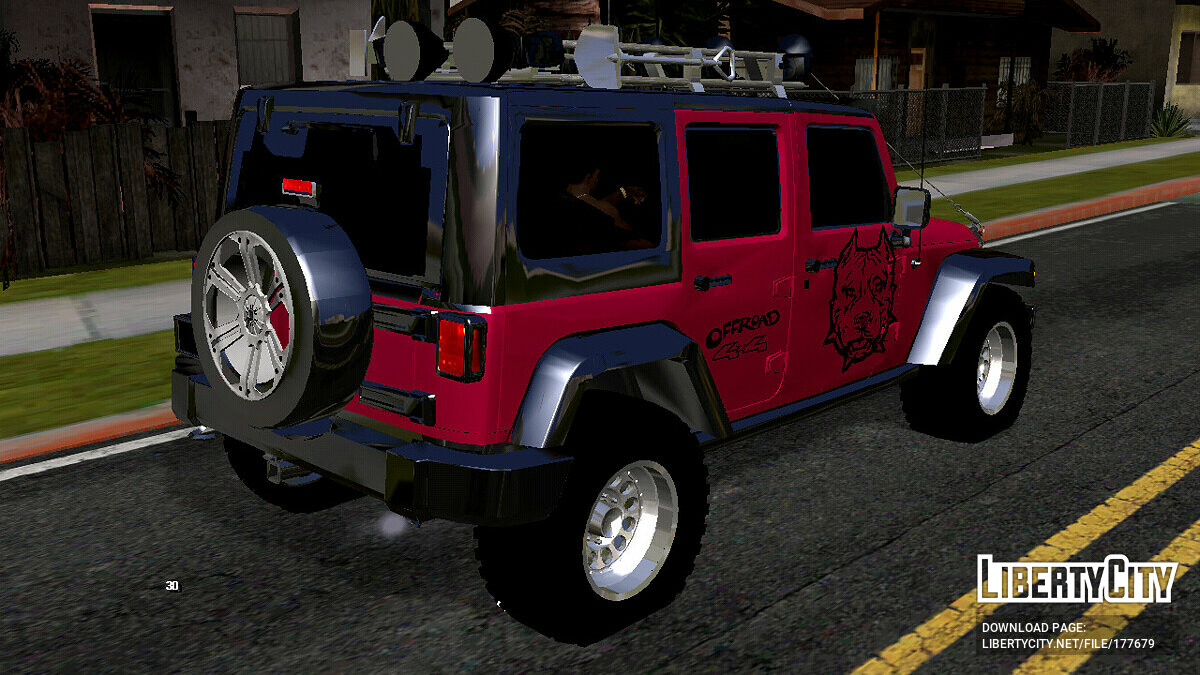 Скачать Jeep Wrangler Off Road (только DFF) для GTA San Andreas (iOS,  Android)