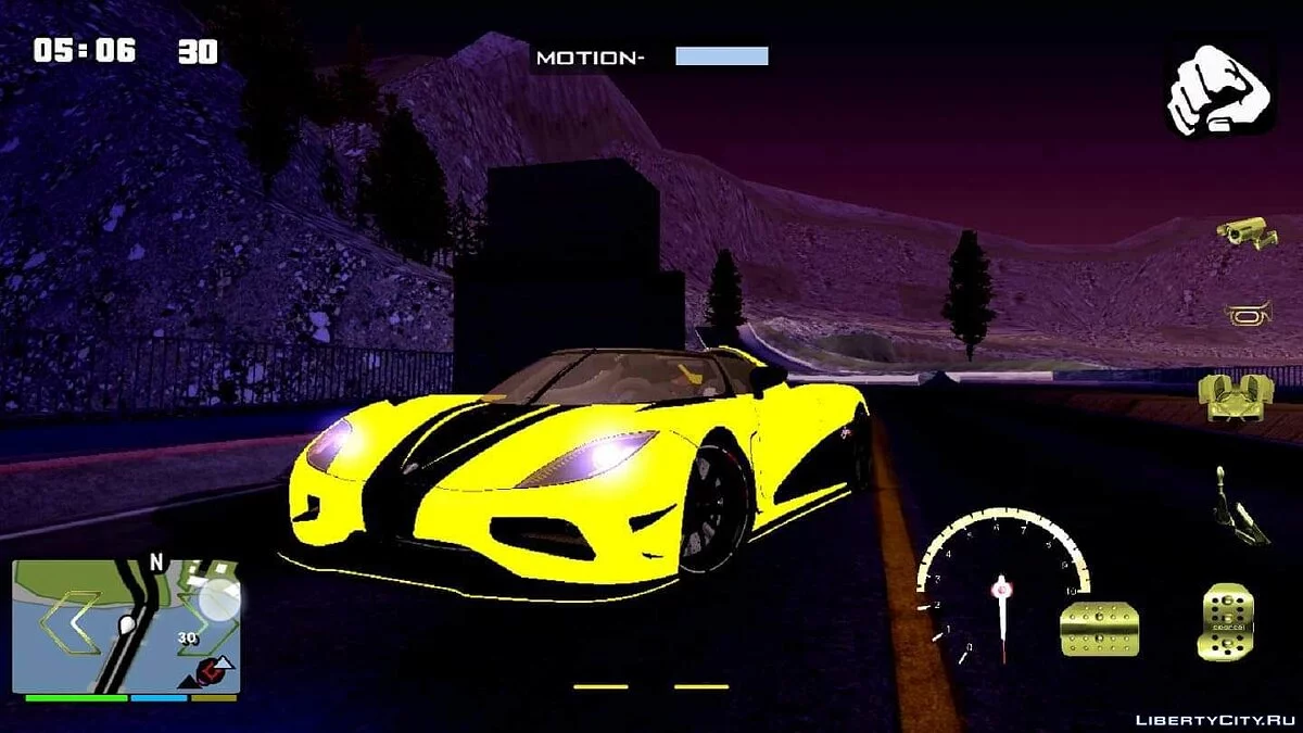 Koennigsegg Agera R / GTA San Andreas (iOS, Android)