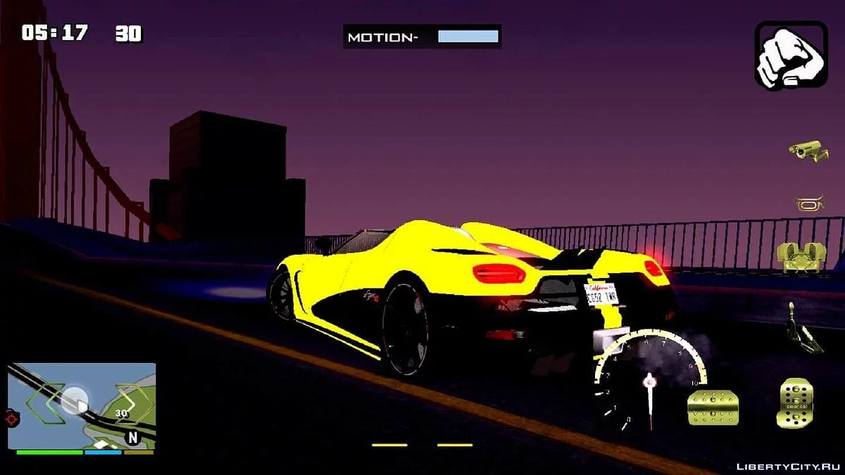 Koennigsegg Agera R / GTA San Andreas (iOS, Android)