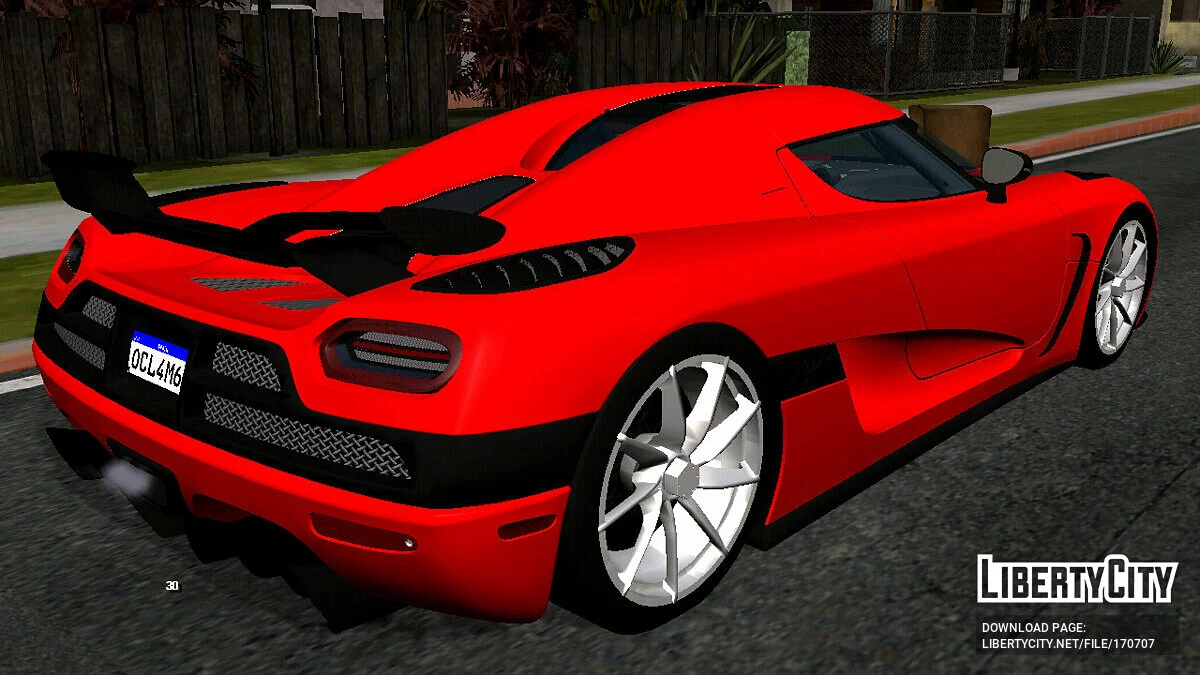 Koenigsegg Agera (только DFF) / GTA San Andreas (iOS, Android)