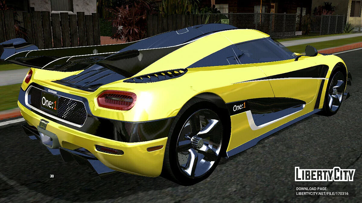Koenigsegg One (только DFF) / GTA San Andreas (iOS, Android)