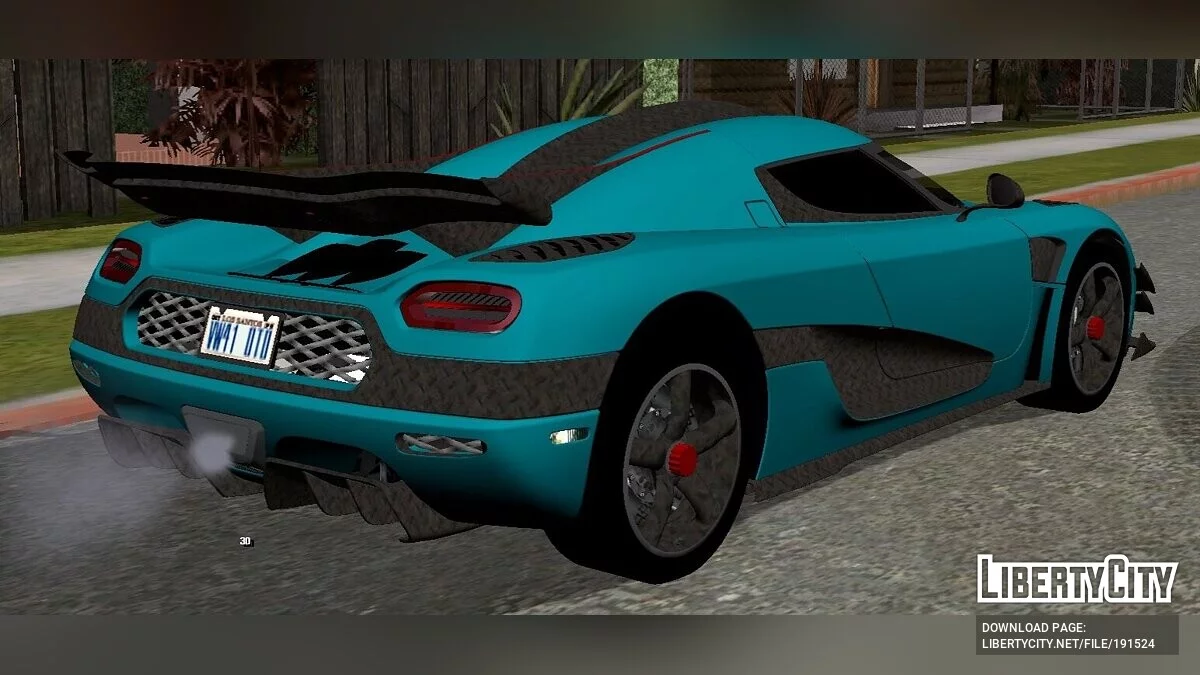 Koenigsegg One 1 (только DFF) / GTA San Andreas (iOS, Android)