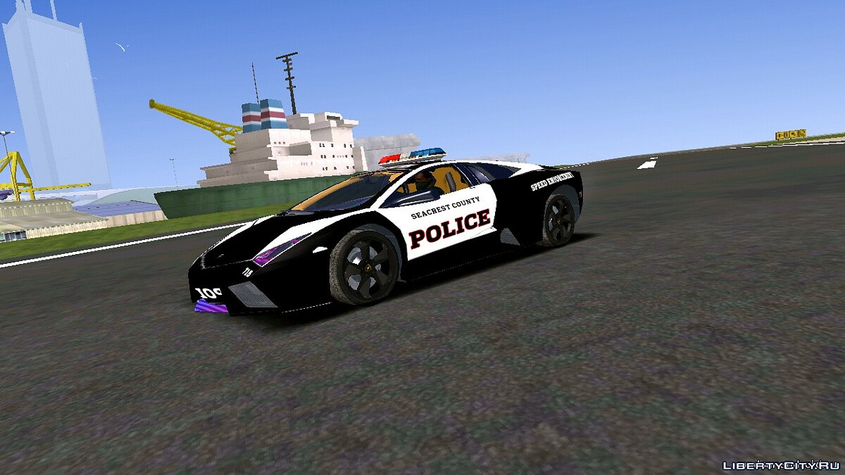 Полицейская машина Lamborghini для GTA San Andreas (iOS, Android) - Картинка #1