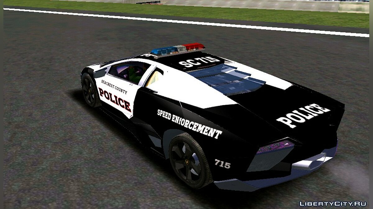 Полицейская машина Lamborghini для GTA San Andreas (iOS, Android) - Картинка #2