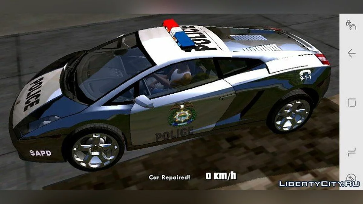 Lamborghini Gallardo - Федеральная полиция / GTA San Andreas (iOS, Android)