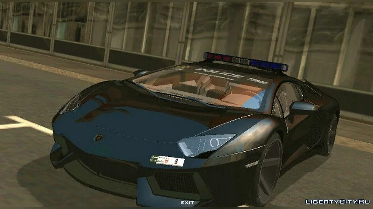 Lamborghini Aventador Dubai Police / GTA San Andreas (iOS, Android)