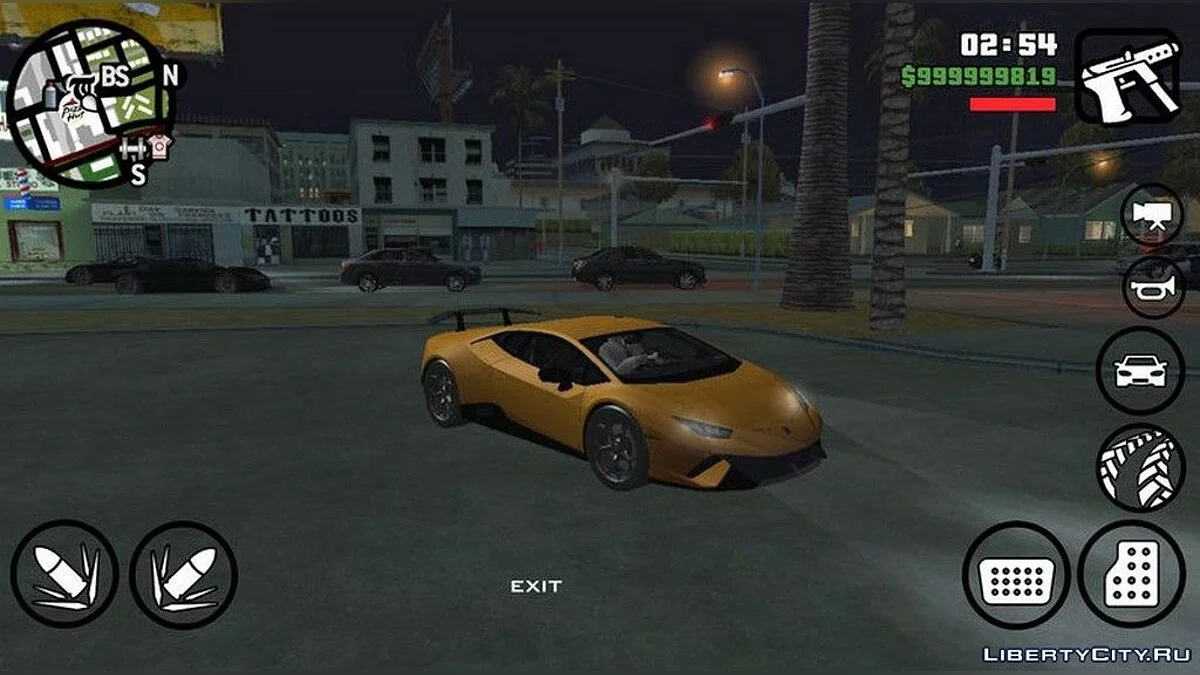 Lamborghini Huracan Performate / GTA San Andreas (iOS, Android)