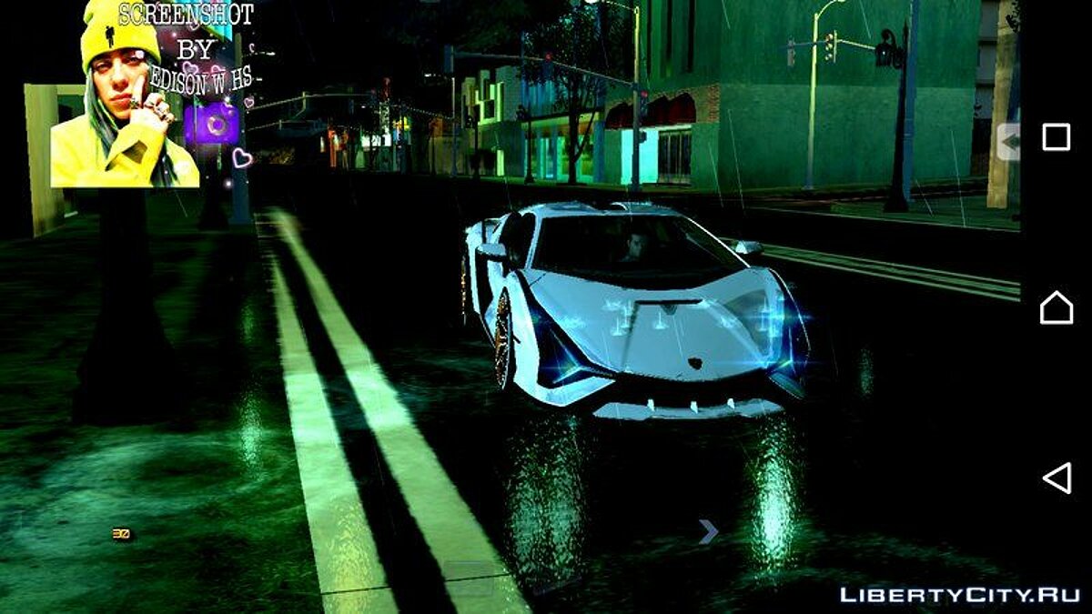 Скачать Lamborghini Sian 2020 для GTA San Andreas (iOS, Android)