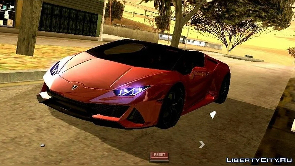 Lamborghini Huracan Evo Spyder (только DFF) / GTA San Andreas (iOS, Android)