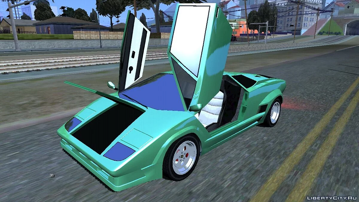 1990 Lamborghini Countach (Torero style) v1.0 / GTA San Andreas (iOS, Android)