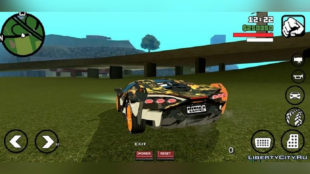 Lamborghini Sian Military Livery / GTA San Andreas (iOS, Android)