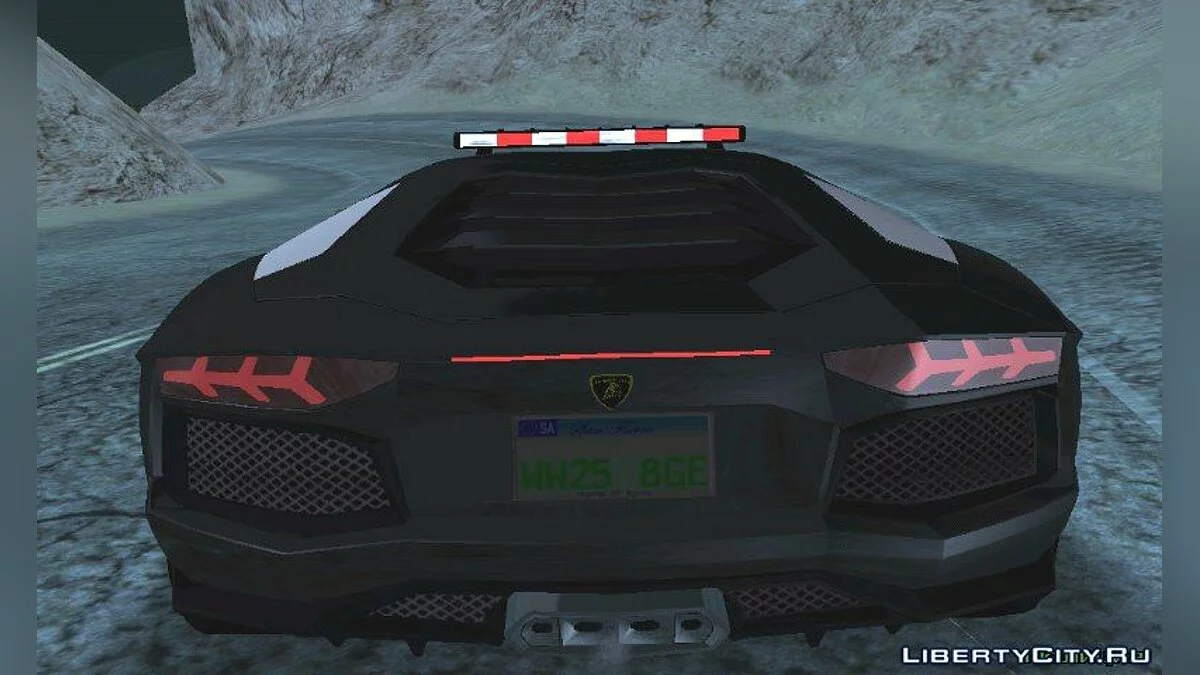 Lamborghini Aventador Police (только DFF) / GTA San Andreas (iOS, Android)