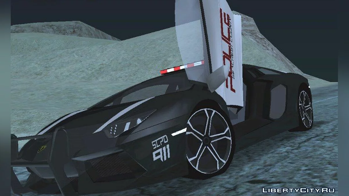 Lamborghini Aventador Police (только DFF) / GTA San Andreas (iOS, Android)
