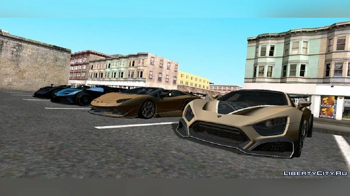 Lamborghini Aventador SVJ Roadster / GTA San Andreas (iOS, Android)