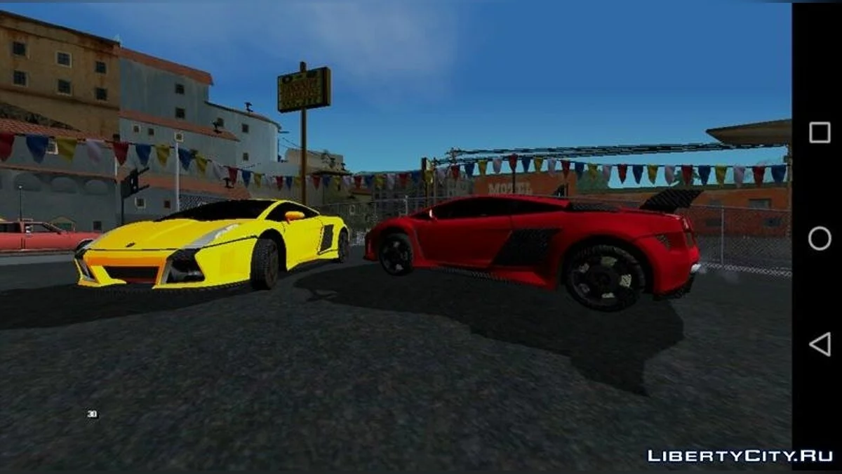 Lamborghini Gallardo from NFS: Most Wanted V2 / GTA San Andreas (iOS, Android)