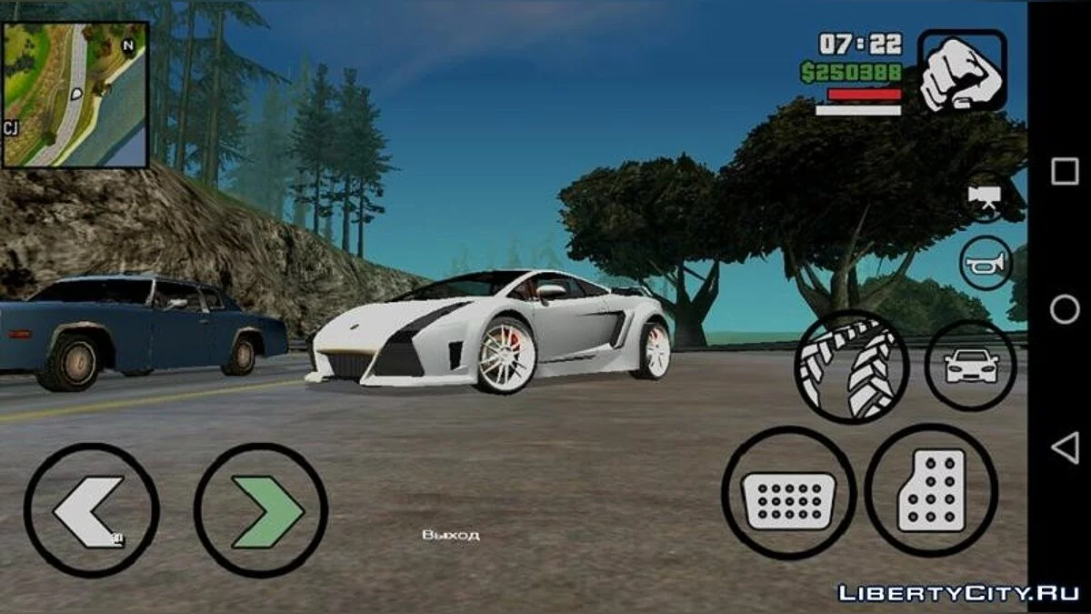 Lamborghini Gallardo из NFS: Most Wanted / GTA San Andreas (iOS, Android)