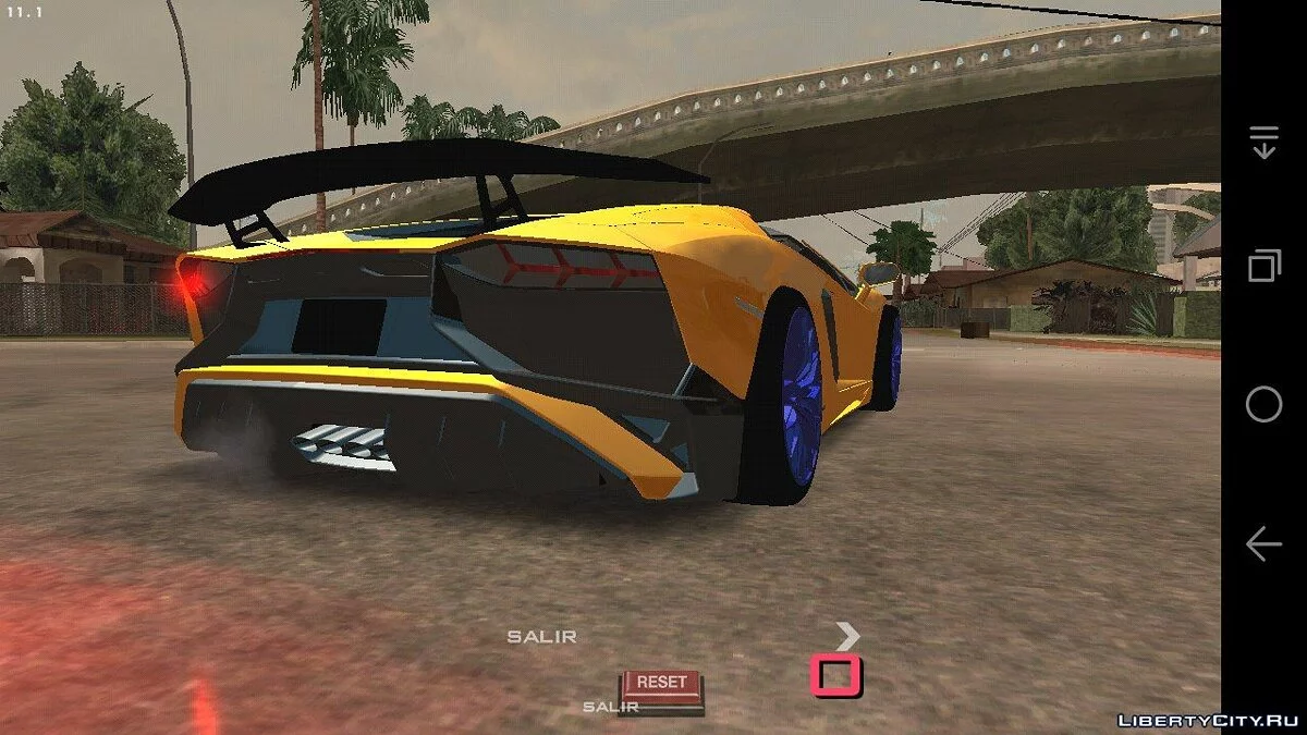 Lamborghini Aventador Roadster SV (только DFF) / GTA San Andreas (iOS, Android)