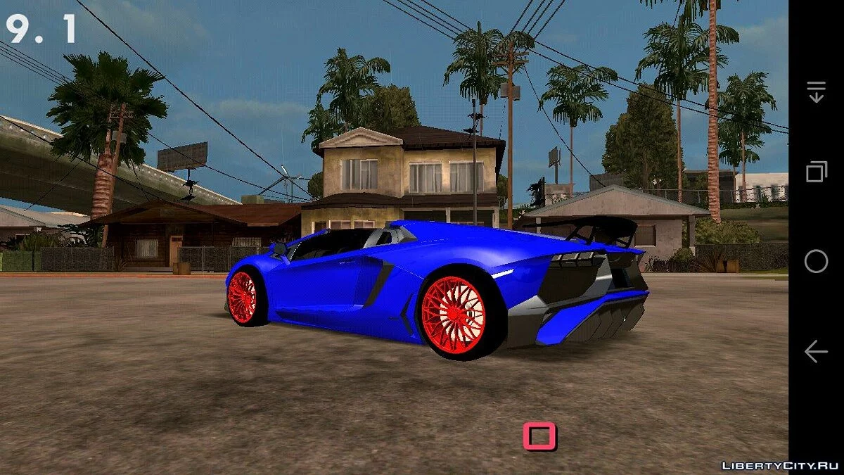 Lamborghini Aventador Roadster SV (только DFF) / GTA San Andreas (iOS, Android)