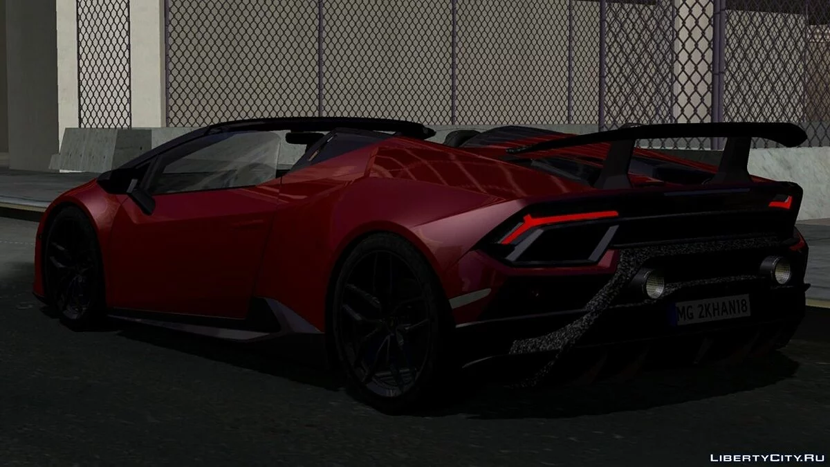 Lamborghini Huracan Perfromante Spyder 2019 / GTA San Andreas (iOS, Android)