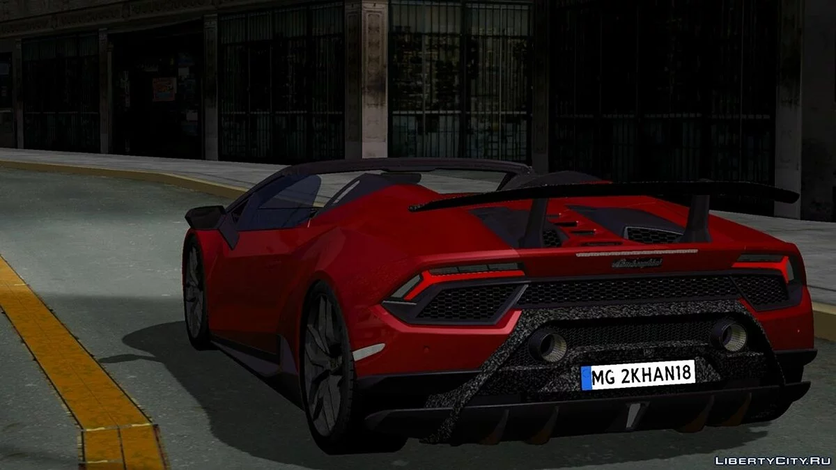 Lamborghini Huracan Perfromante Spyder 2019 / GTA San Andreas (iOS, Android)