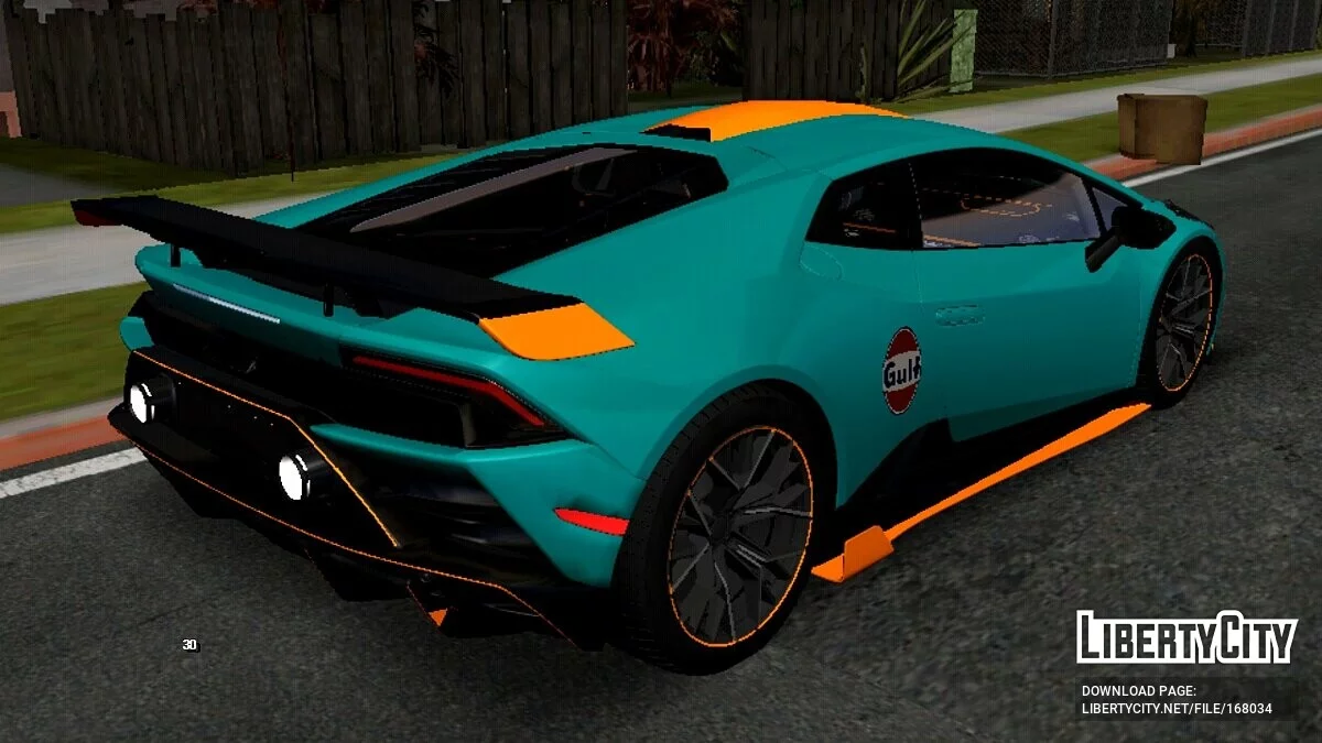 Lamborghini Huracan GULF (только DFF) / GTA San Andreas (iOS, Android)
