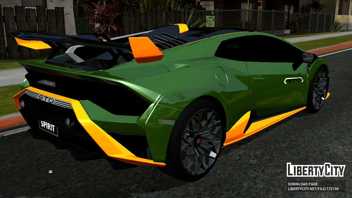 Lamborshini Huracan STO (только DFF) / GTA San Andreas (iOS, Android)