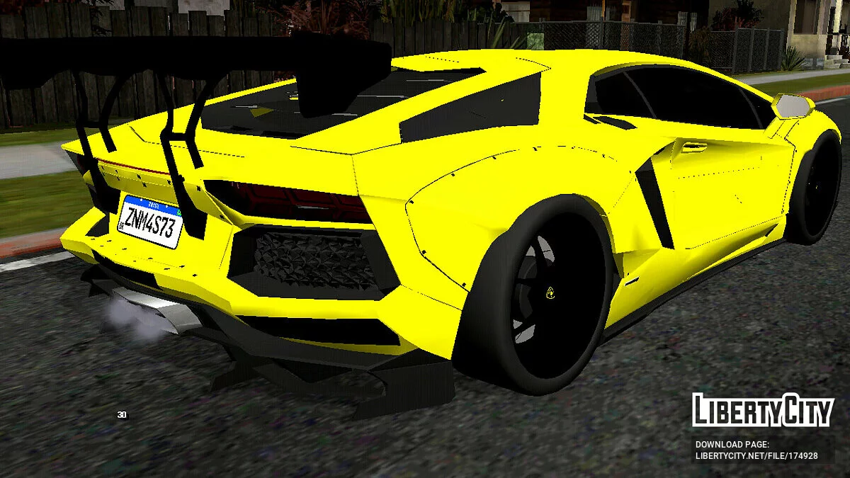 Lamborghini Aventador LW (только DFF) / GTA San Andreas (iOS, Android)