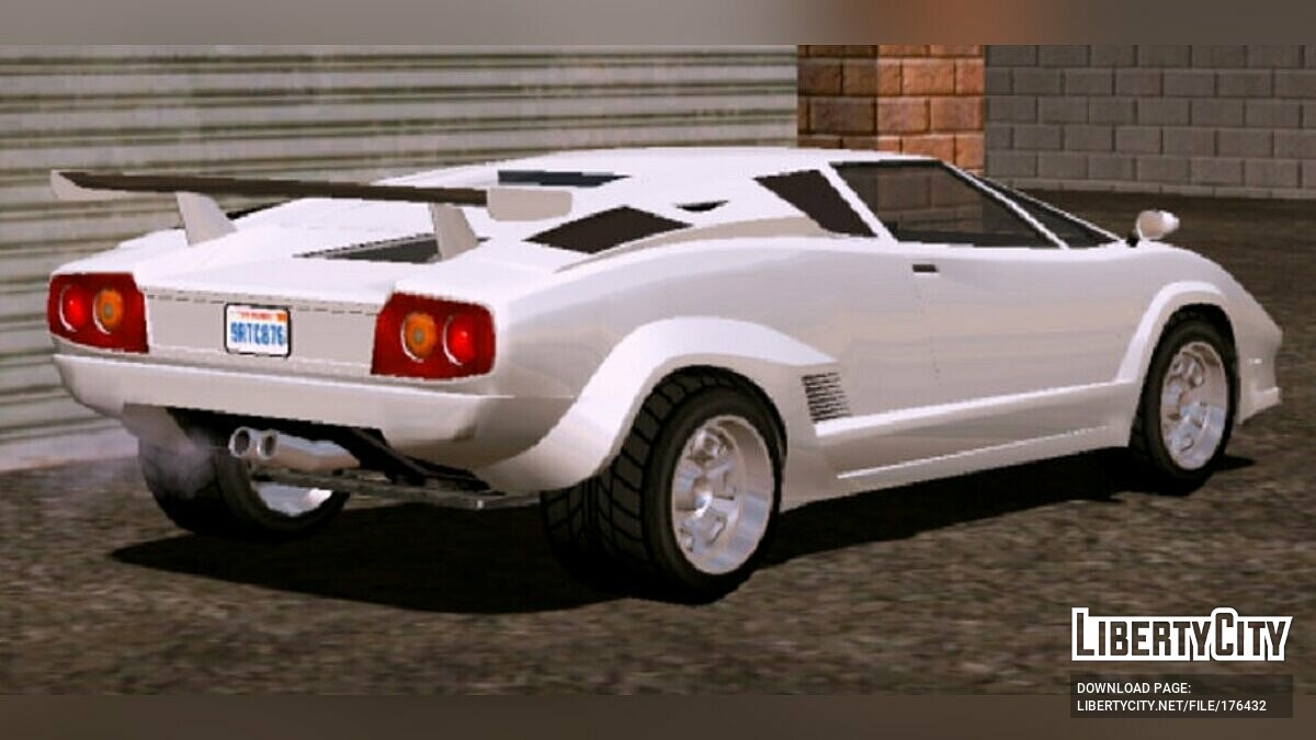 Скачать 1988 Lamborghini Countach 25th Anniversary для GTA San Andreas  (iOS, Android)