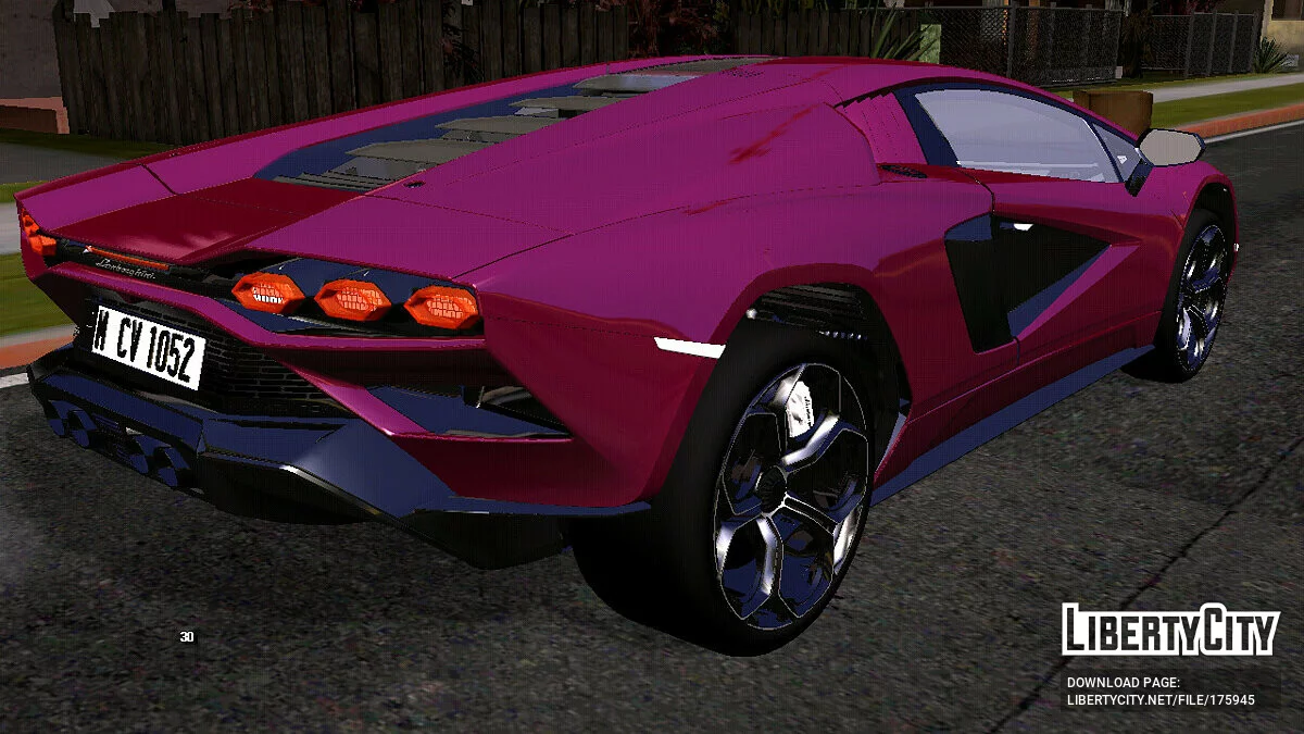 Lamborghini Countach LPI 800-4 (только DFF) / GTA San Andreas (iOS, Android)