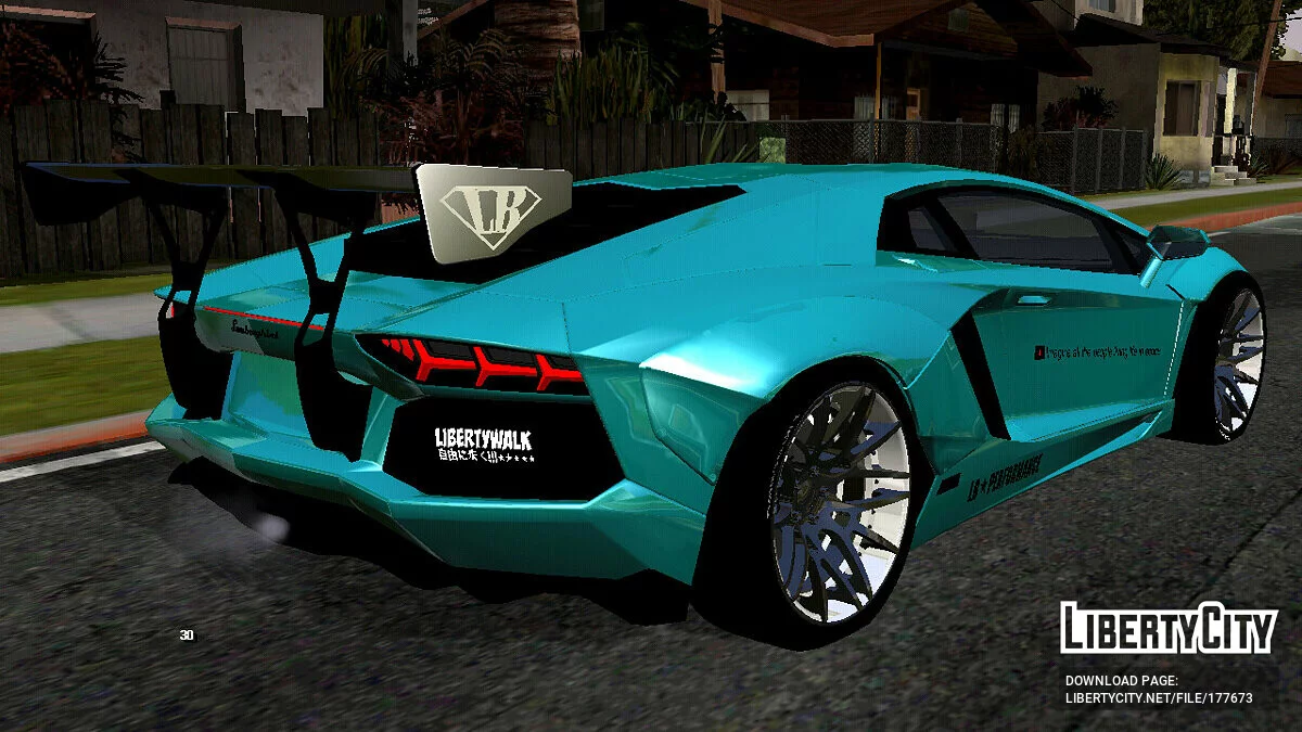 Lamborghini Aventador Perfomance (только DFF) / GTA San Andreas (iOS, Android)