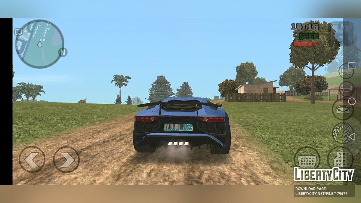 Скачать Lamborghini Aventador для GTA San Andreas (iOS, Android)